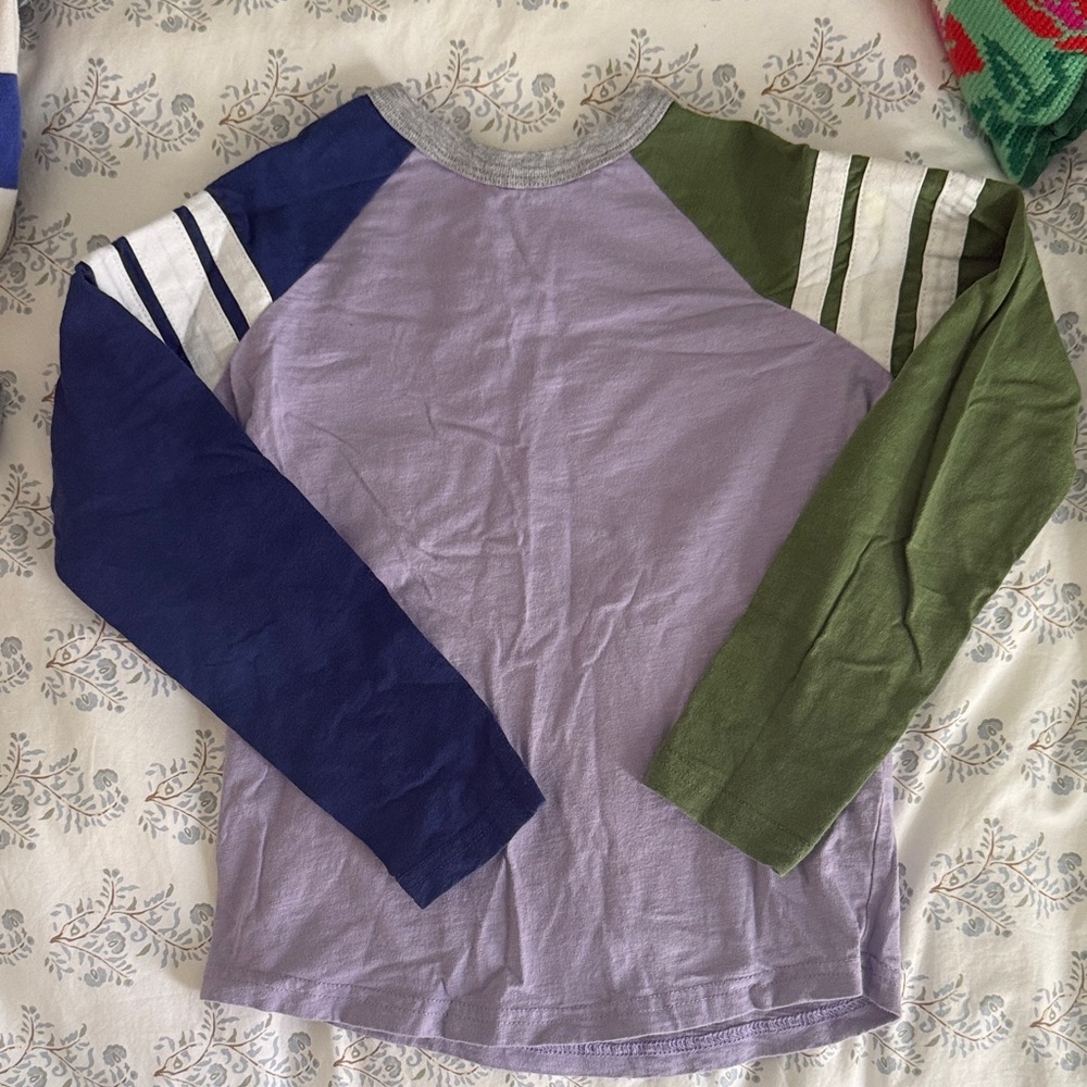 MiniBoden Boys Colorblock Long Sleeve Shirt
